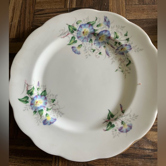 Set of 2 Royal Albert Bone China Friendship plate Morning Glory VINTAGE PRISTINE - Picture 1 of 6